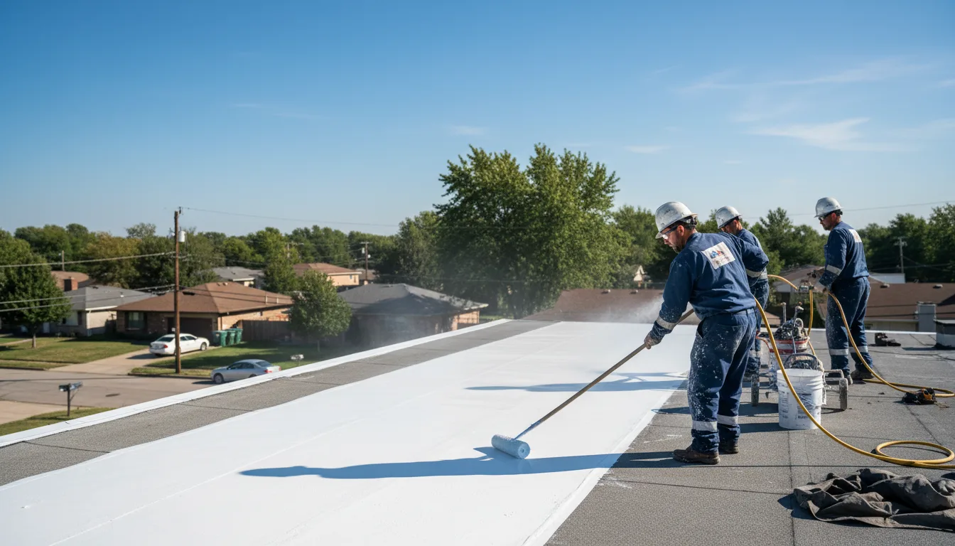 Commercial roof coating in Gwynedd, PA near me